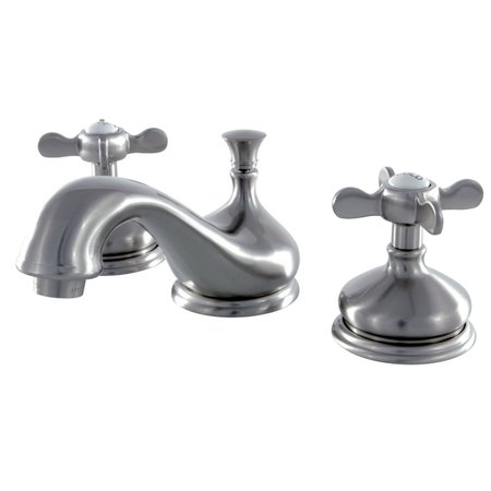 KINGSTON BRASS KS1168BEX 8" Widespread Bathroom Faucet, Brushed Nickel KS1168BEX